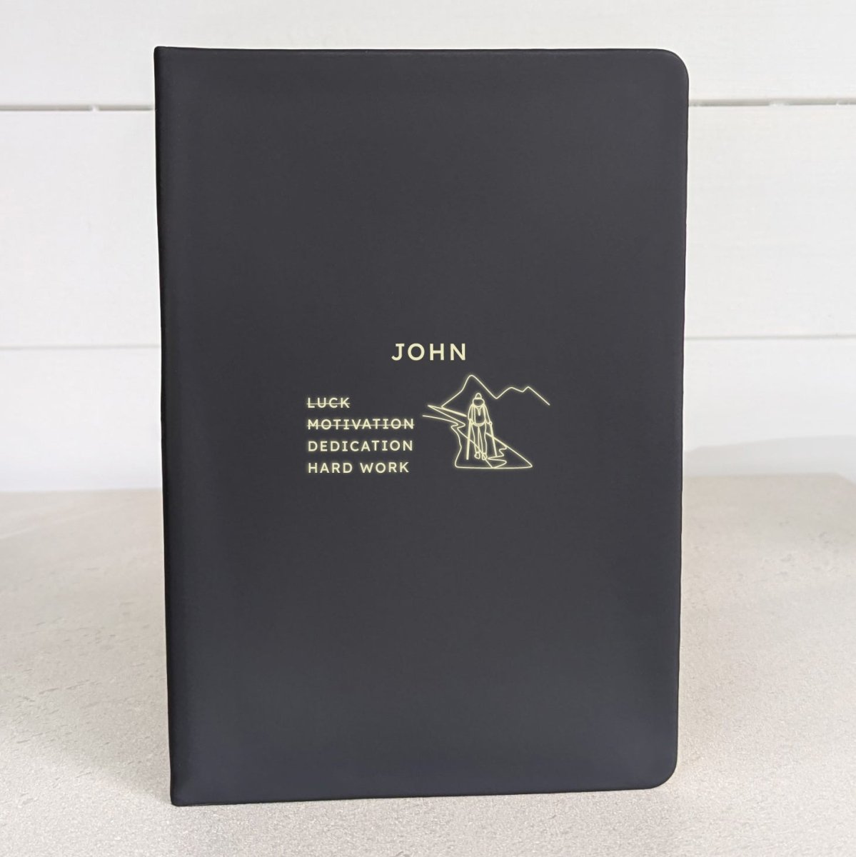 Personalised Sports Challenge Journal - Blue-Green-Dark navy blue-Pink-Black