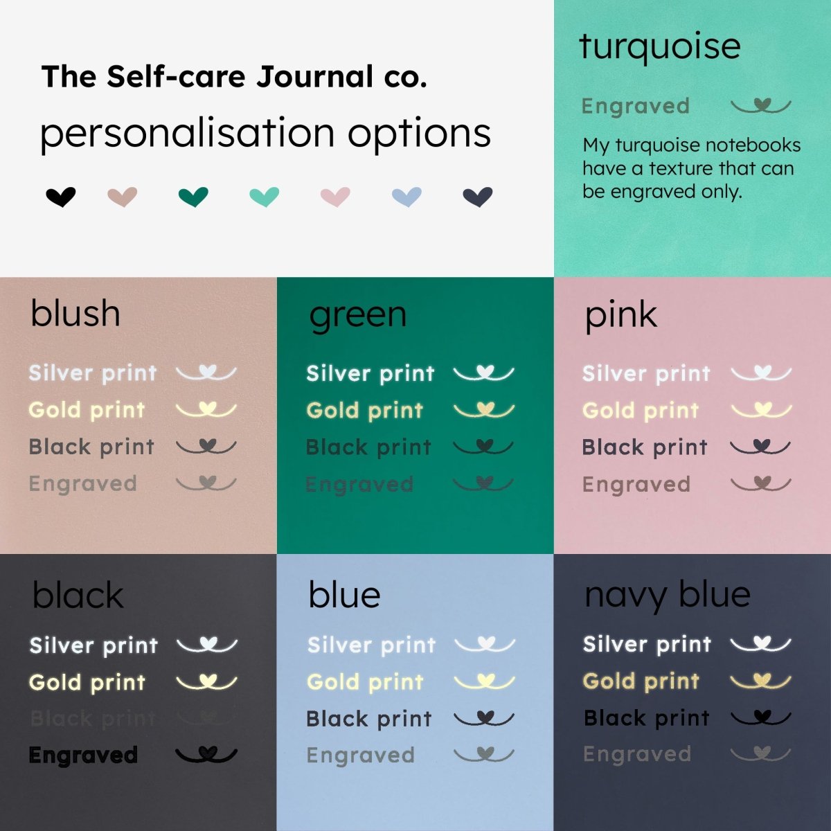 Couple's Love Letters Journal - NBK - 026 - BLK - The Self - care Journal co