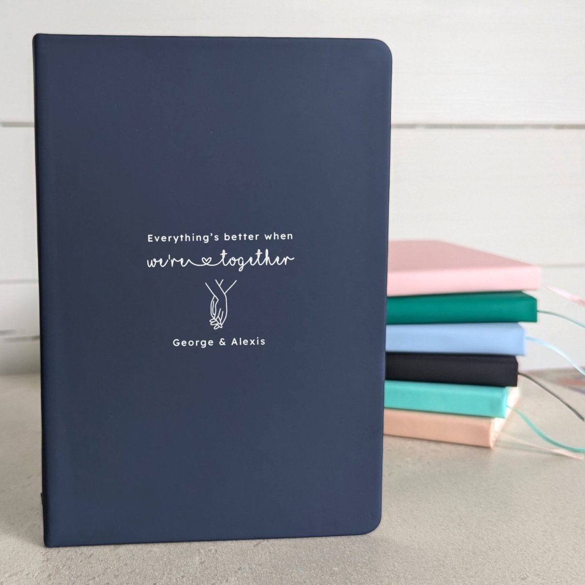 Personalised Couple's Gift Journal - NBK - 020 - NBL - The Self - care Journal co