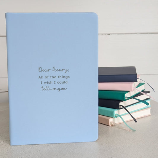 Grief Notebook: All of the things I wish I could tell you - NBK - 012 - BLU - The Self - care Journal co