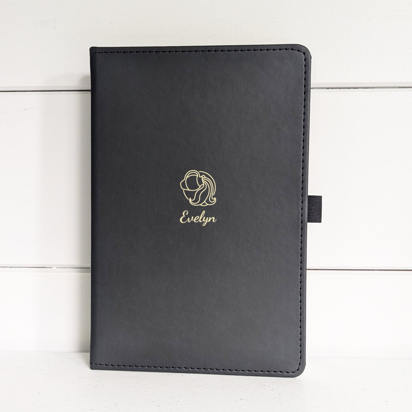 Vegan Leather Personalised Aquarius Zodiac Birthday Journal