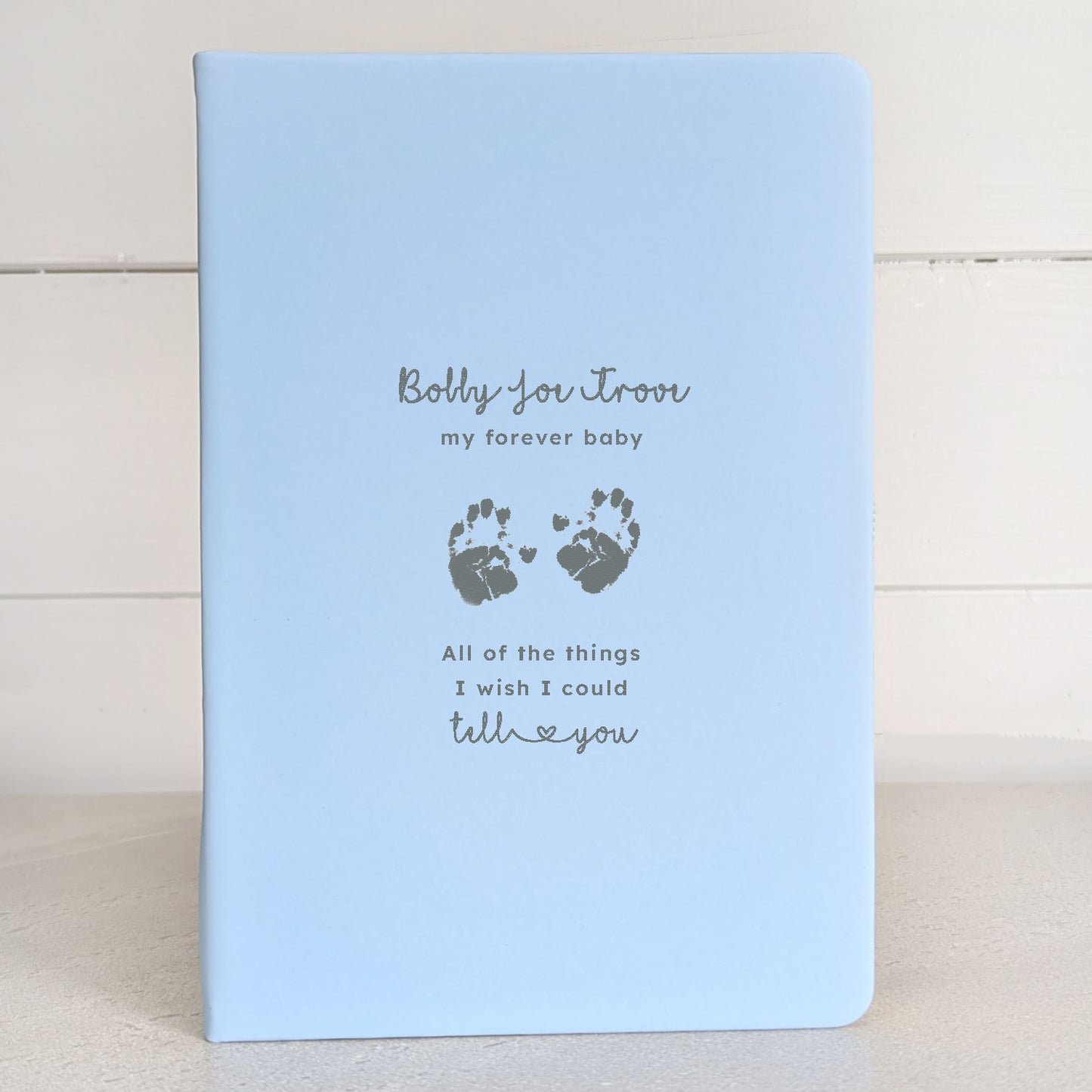 Engraved Baby Loss Memorial Journal For Grief With Pen