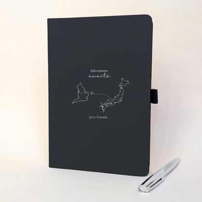 Custom From - To Travel Journal with Pen