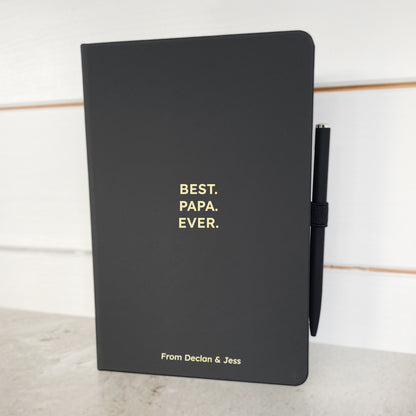 Best. Dad. Ever. Personalised Notebook With Matching Pen