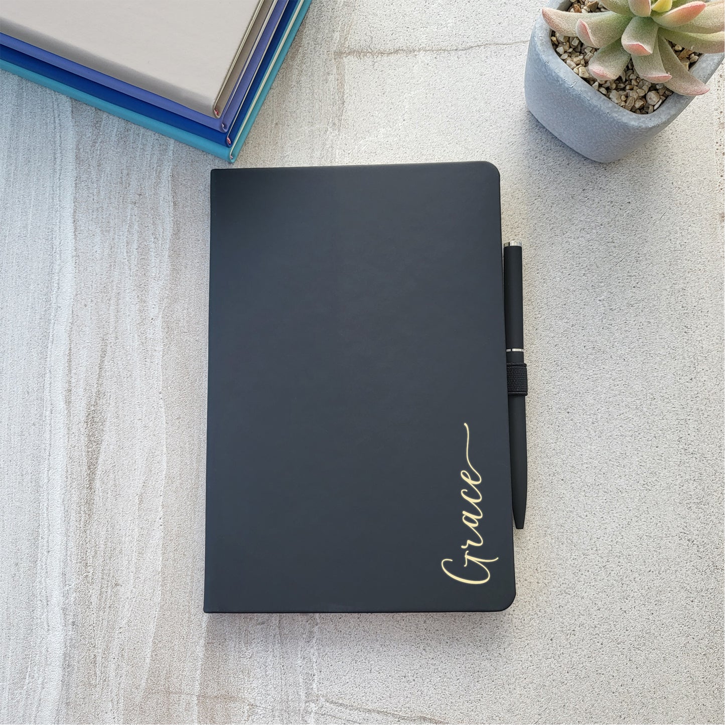 Personalised Notebook With Matching Pen