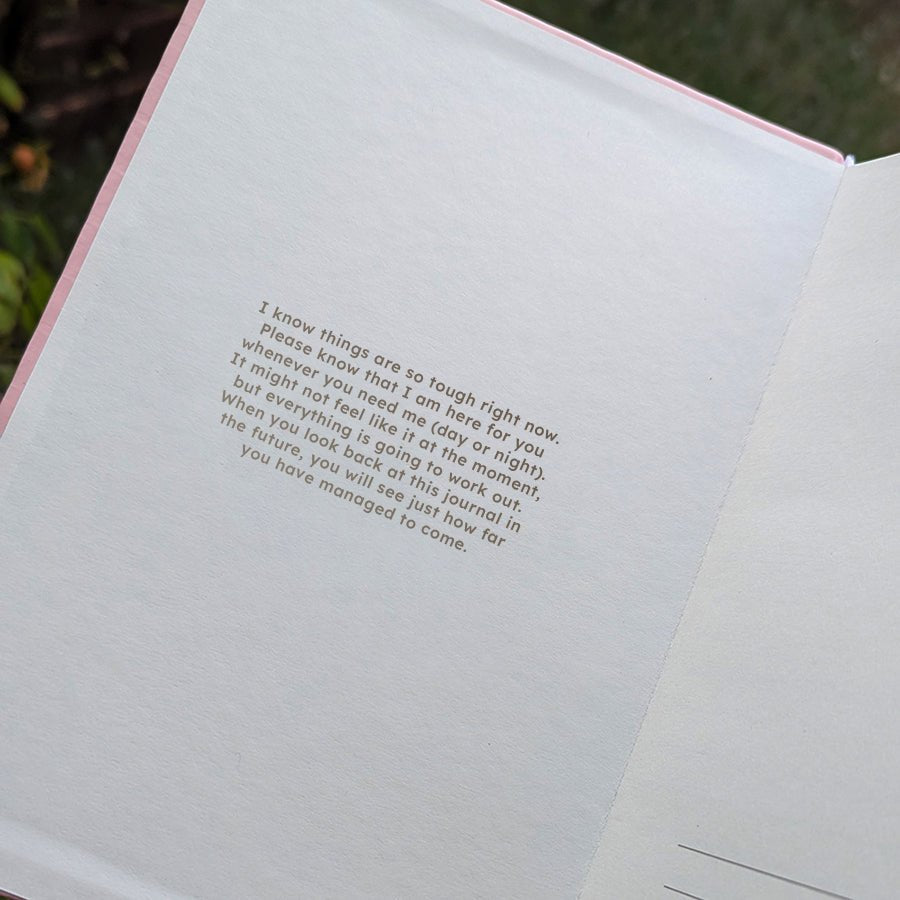 Personalised Divorce Journal - Kintsugi Design - NBK-031-BLK - The Self - care Journal co