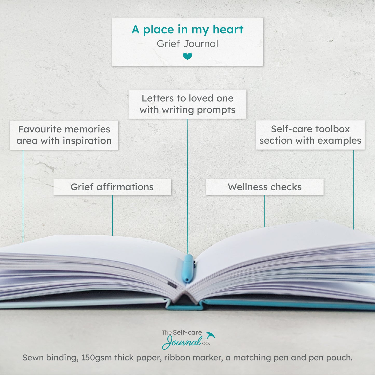 Guided Grief Journal, A Place In My Heart