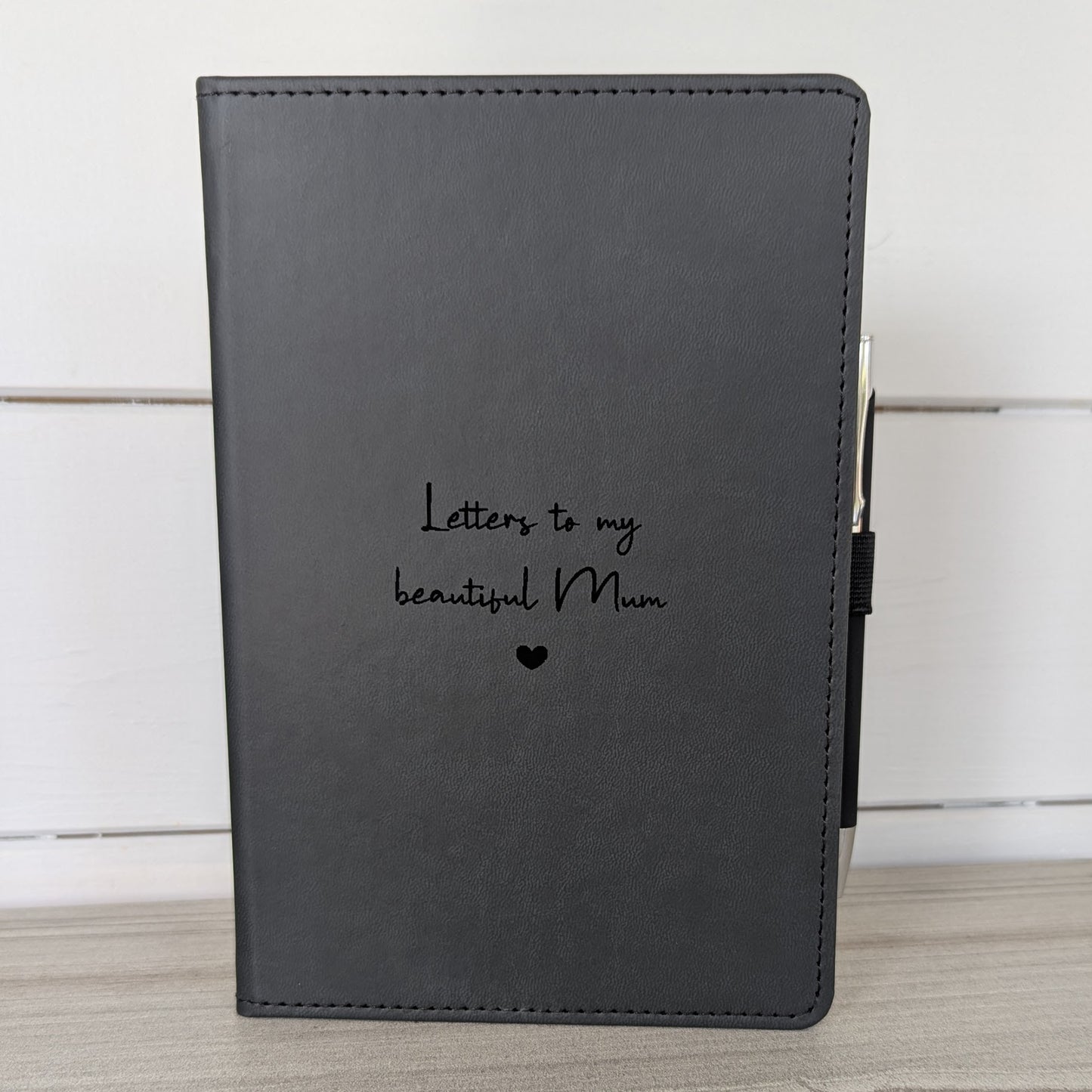 Vegan Leather Personalised Grief Journal