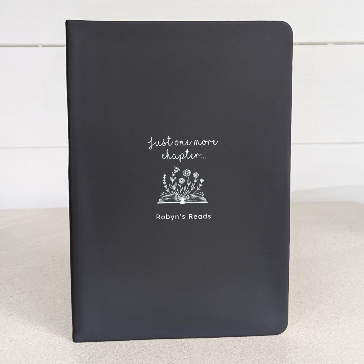 Personalised Reading Journal | Book Lover Gift - NBK-028-BLK - The Self - care Journal co