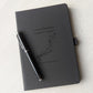 Personalised A5 Travel Journal Gift - NBK - 006 - BLK - The Self - care Journal co