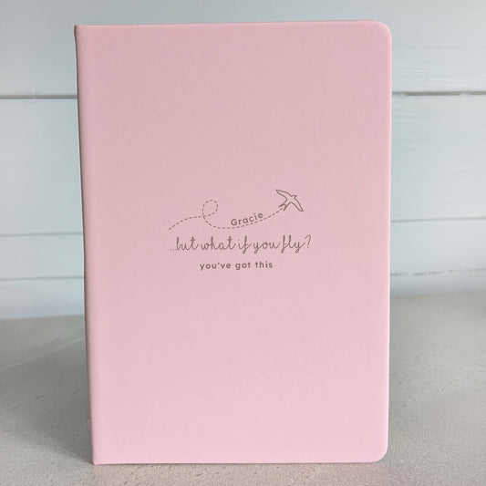 Personalised Luxury Notebook Journal -  Pink-Black-Turquoise-Dark navy blue-Blue 