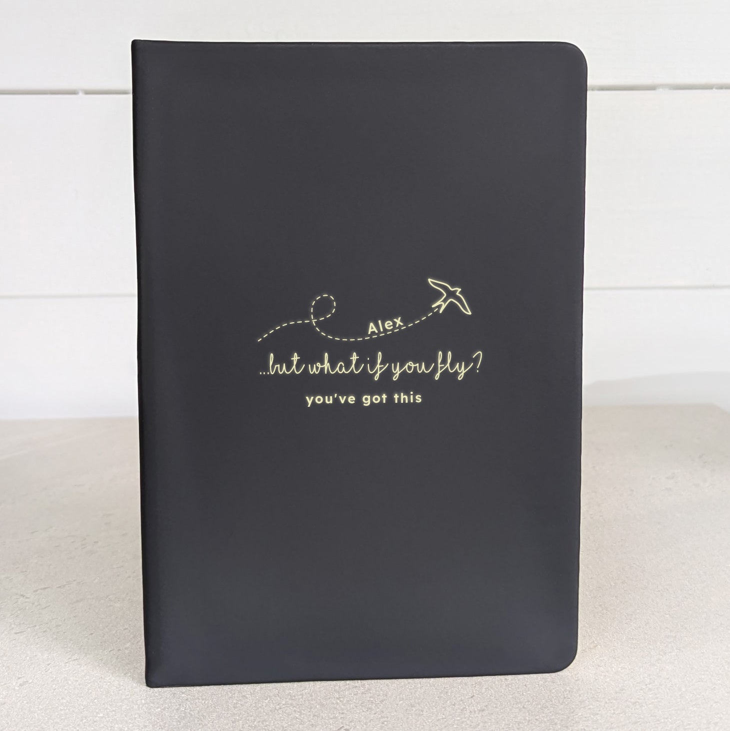 Personalised Luxury Notebook Journal -  Pink-Black-Turquoise-Dark navy blue-Blue 