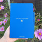 Blue personalised bee design notebook with matching pen