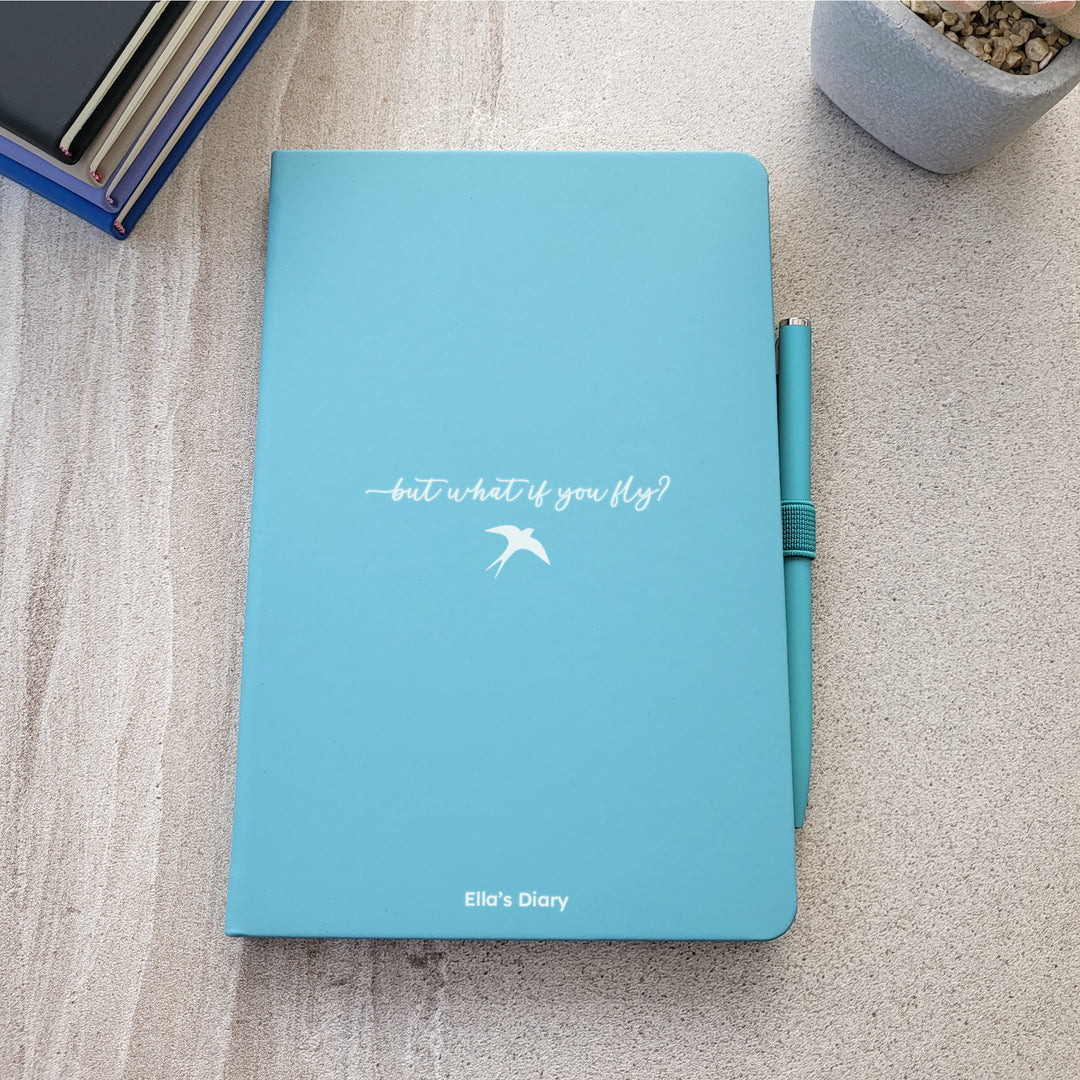 Personalised Notebook but, what if you fly? – The Self-care 