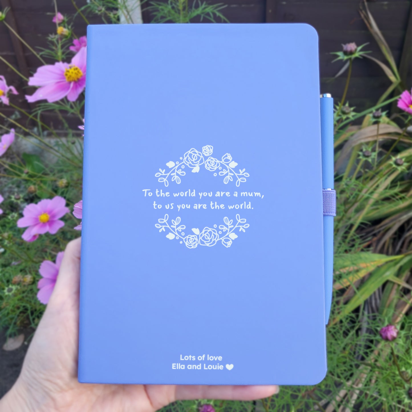 Mothers Day Gift, Personalised Notebook With Matching Pen