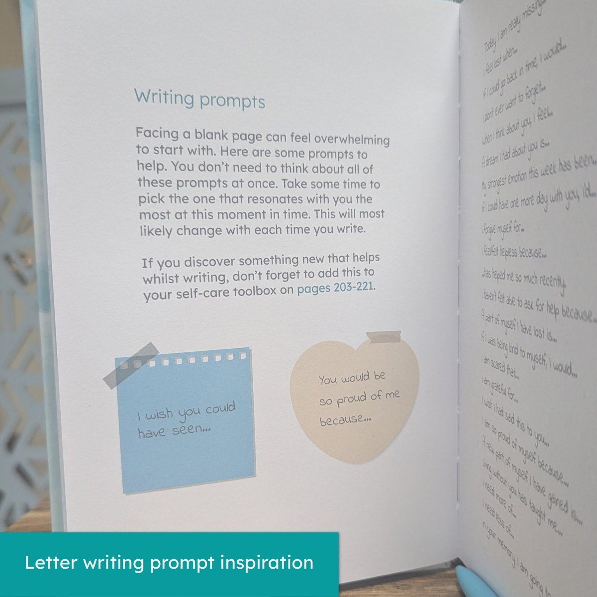 Gently Guided Grief Journal, Self - Led, Write To Your Loved One, Cherish Their Memory And Find Hope - GUI-002 - The Self - care Journal co