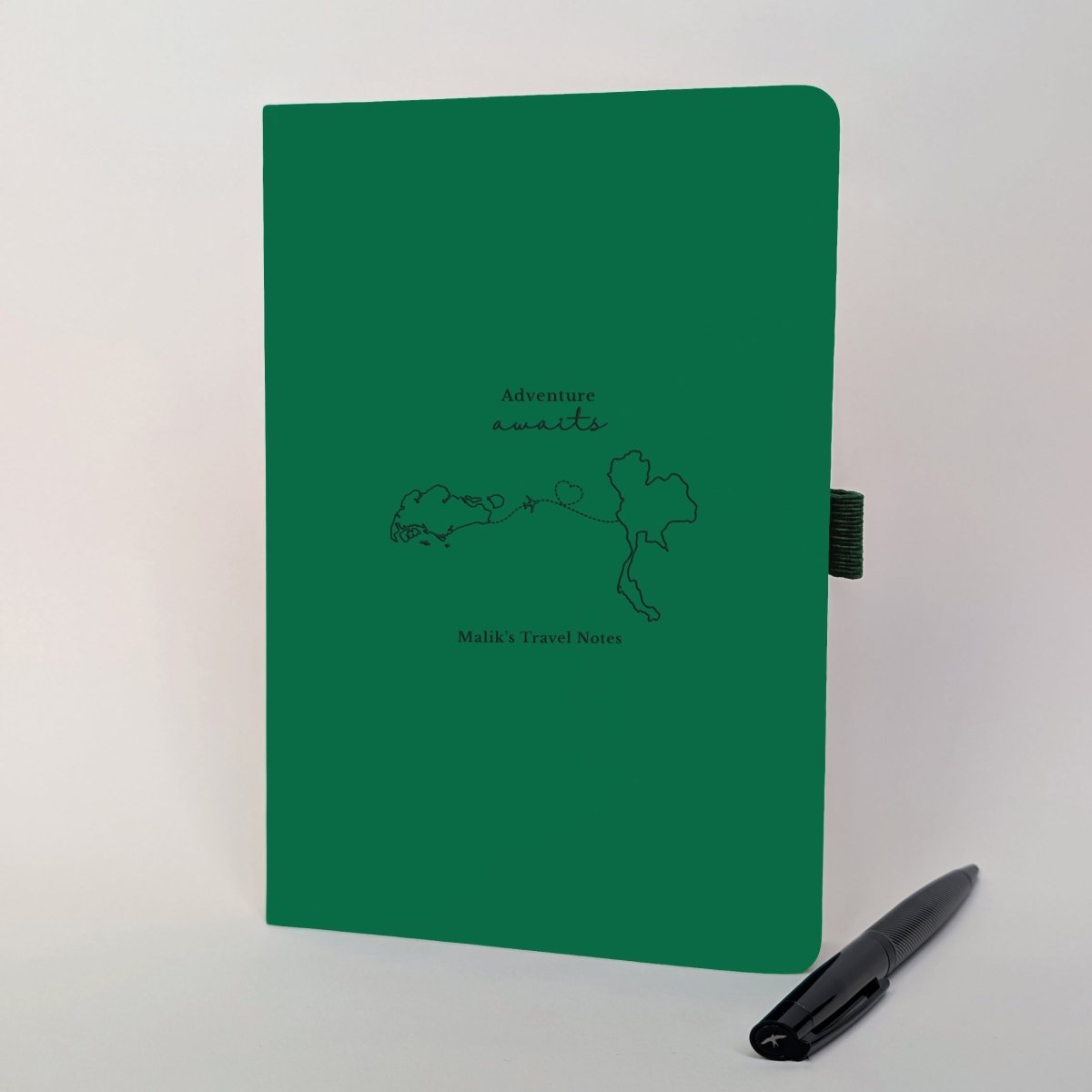 Custom From - To Travel Journal with Pen