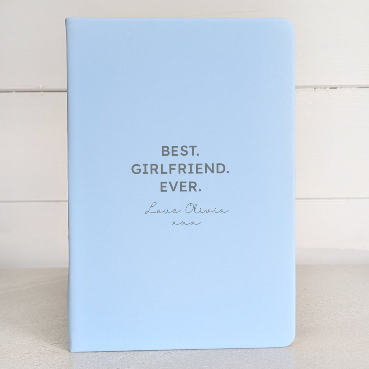 Valentines Day Personalised Notebook Gift - NBK-029-BLU - The Self - care Journal co