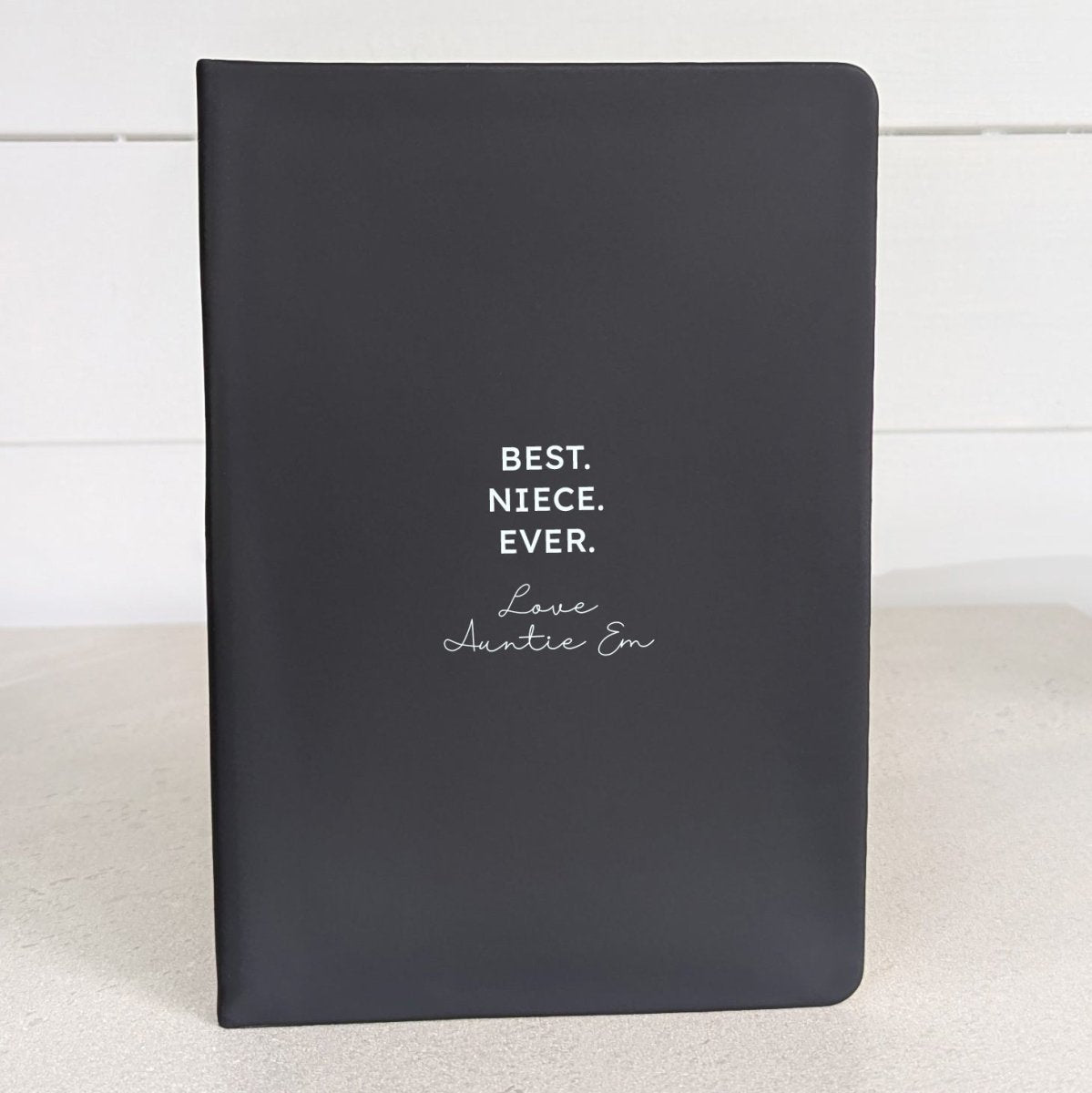 Personalised Journal and Pen Set For Her - NBK-030-BLK - The Self - care Journal co