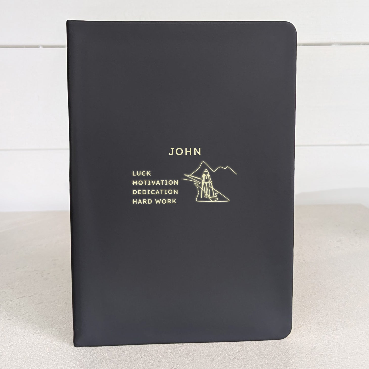 Personalised Sports Challenge Journal -  Blue-Green-Dark navy blue-Pink-Black 
