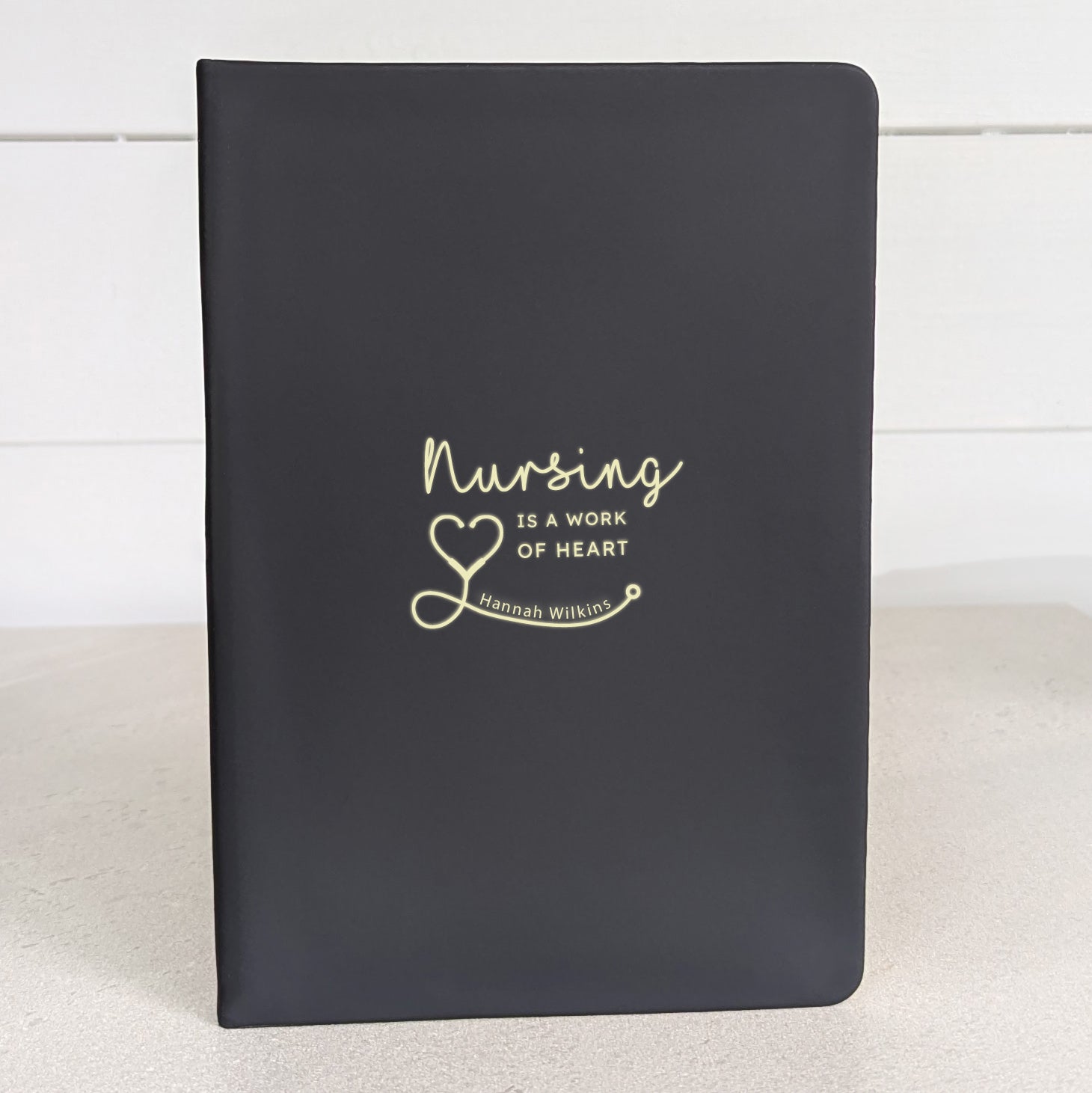 Personalised Nurse Notebook Gift -  Blue-Green-Dark navy blue-Turquoise-Black 