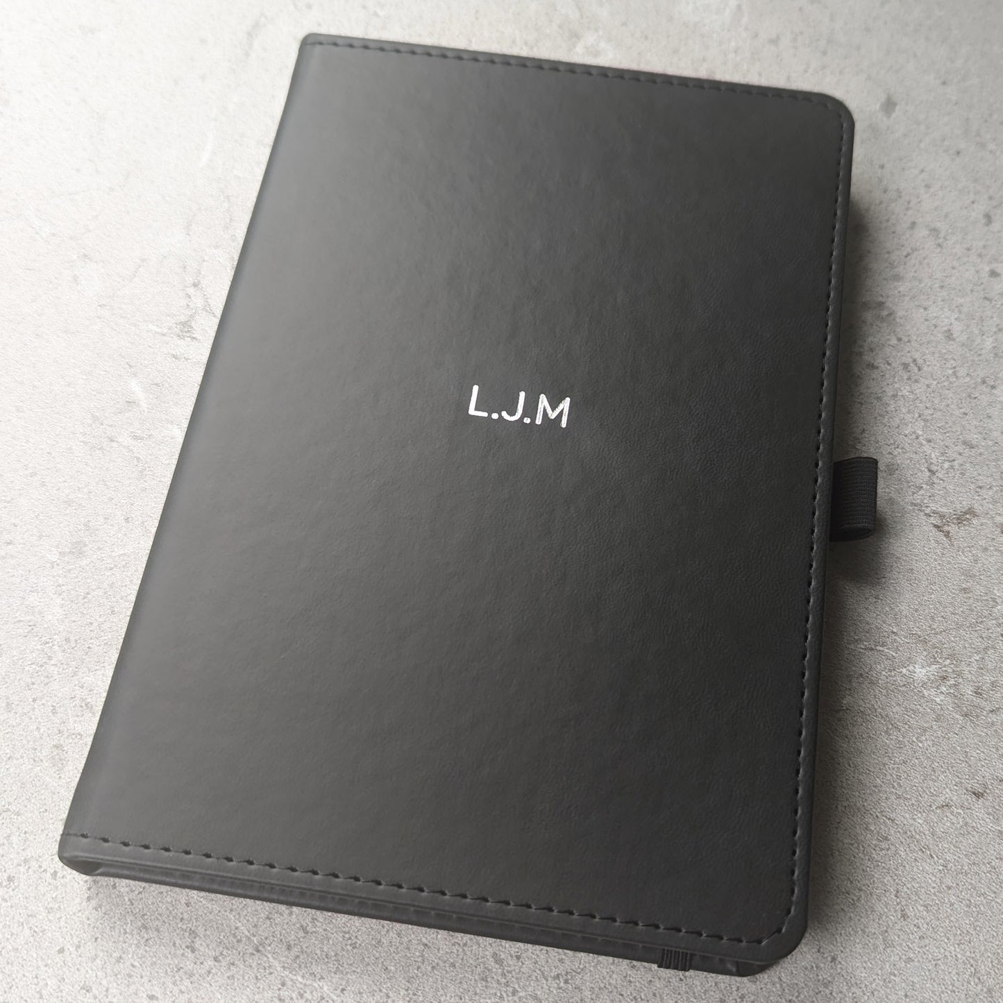 Premium Vegan Leather Personalised A5 Notebook