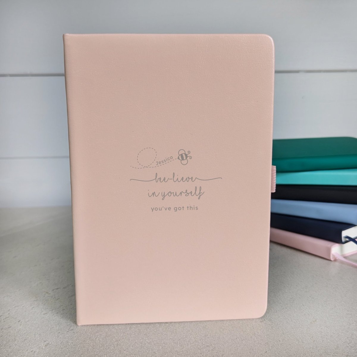 Personalised Bee Notebook and Pen - NBK - 001 - BSH - The Self - care Journal co