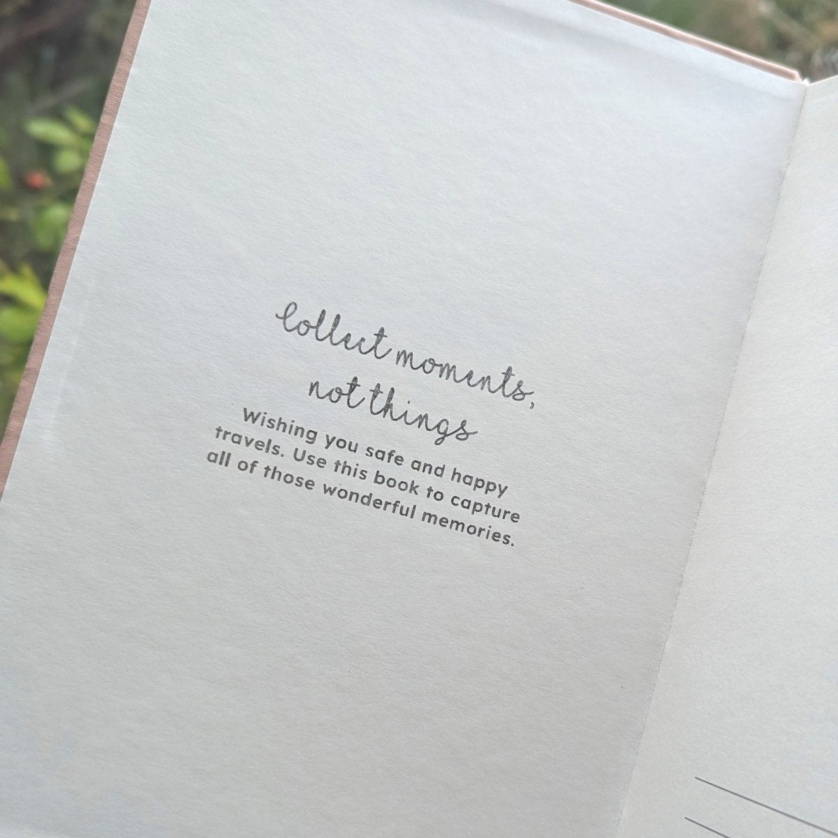 Personalised A5 Travel Journal Gift - NBK - 006 - NBL - The Self - care Journal co