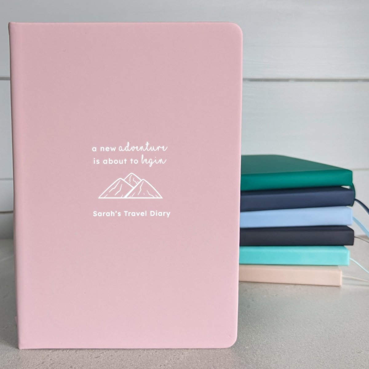 Personalised A5 Travel Journal Gift - NBK - 006 - PIN - The Self - care Journal co