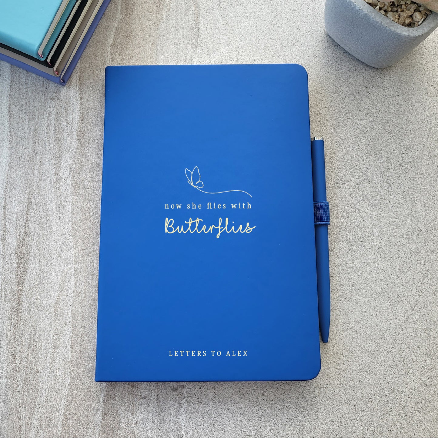 Now She Flies With Butterflies Grief Notebook