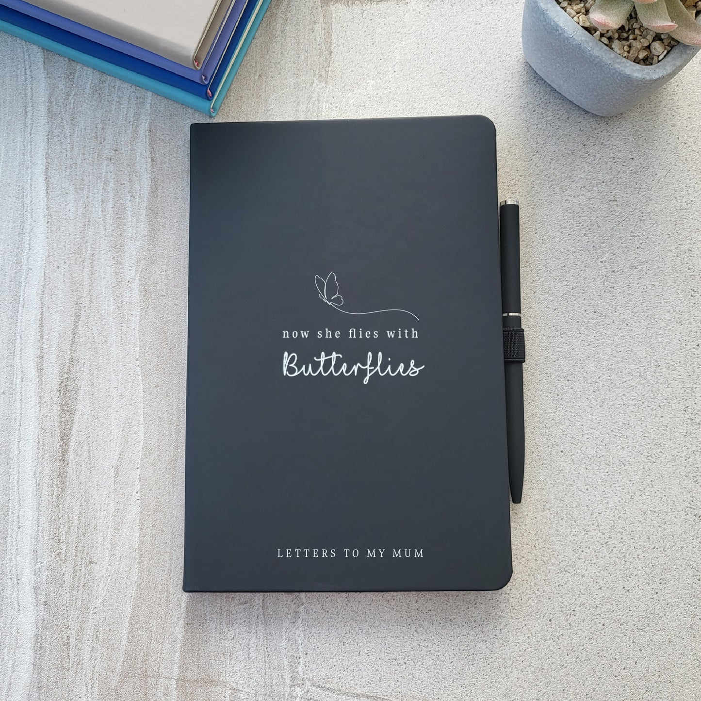 Now She Flies With Butterflies Grief Notebook