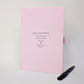Personalised pink memorial journal with black pen, customised with My beautiful Mum and All of the things I wish I could tell you.