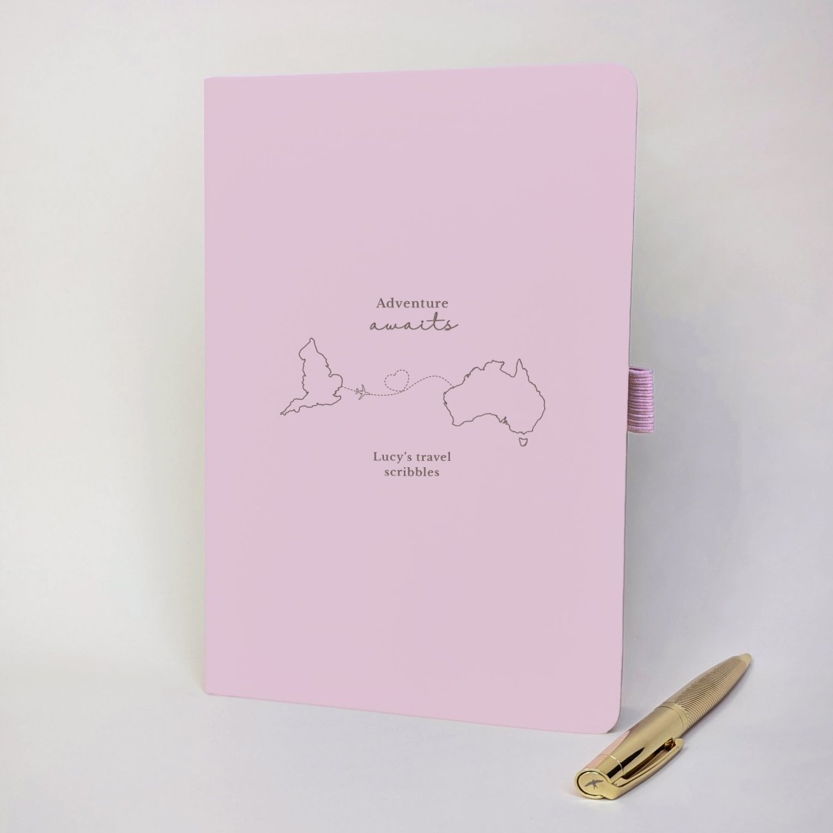 Custom From - To Travel Journal with Pen
