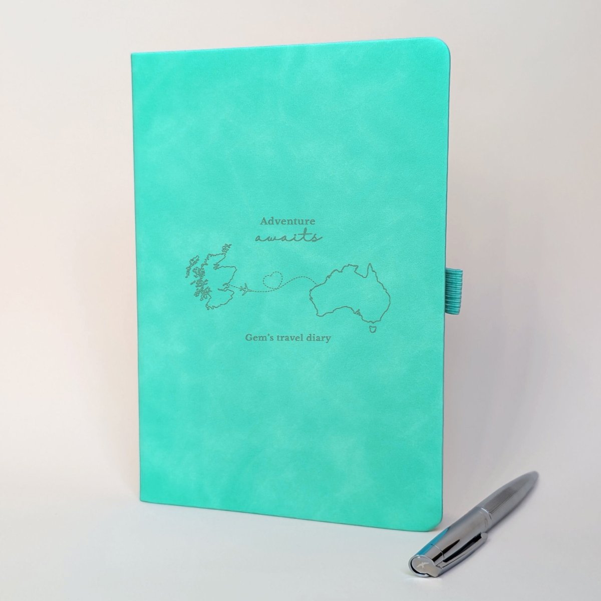 Custom From - To Travel Journal with Pen